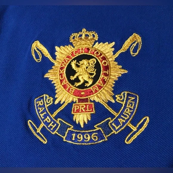 Vintage RALPH LAUREN POLO BLACKWATCH TEAM RUGBY Custom Shirt L Rlpc Rlx Sport x - Picture 8 of 16